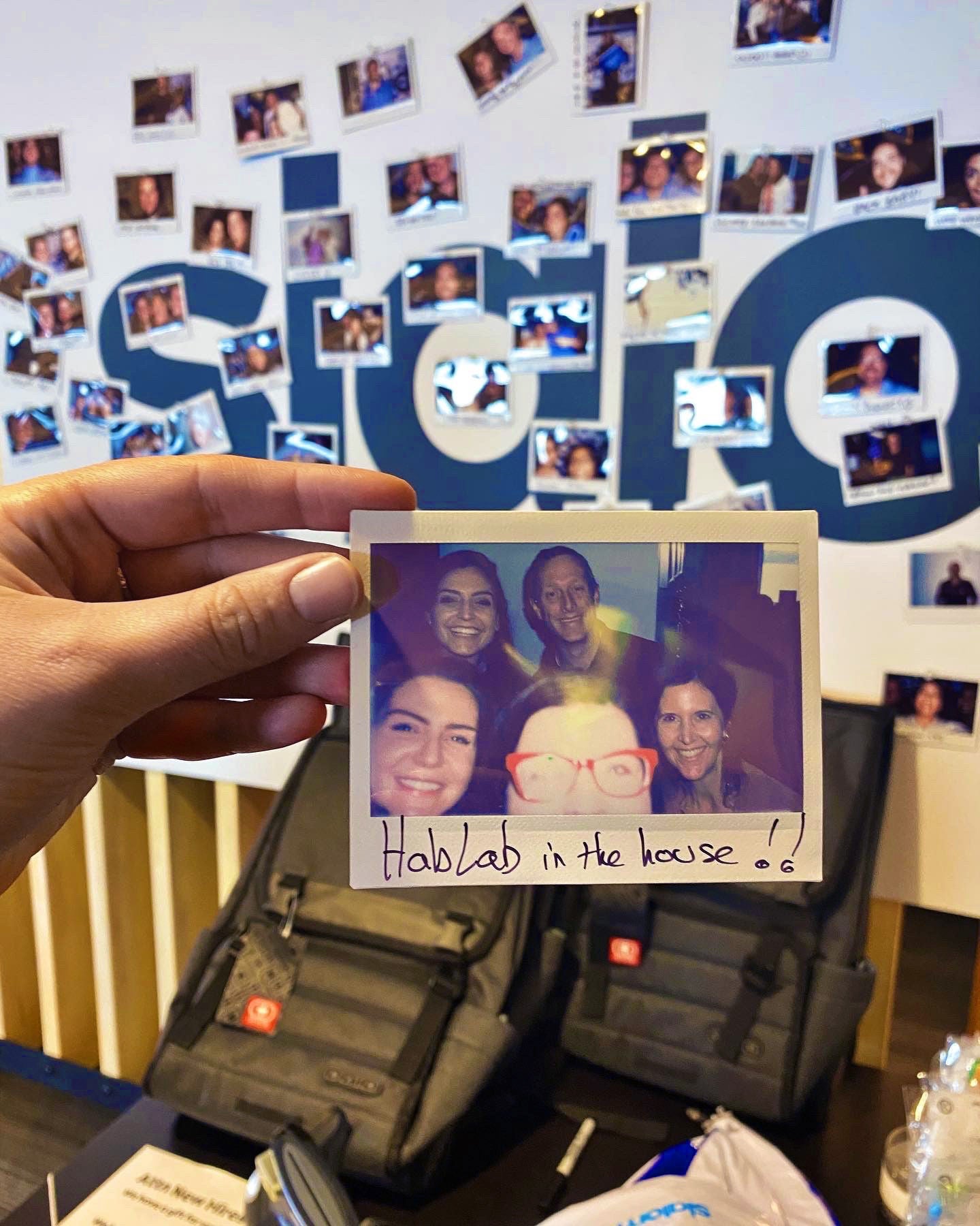 A photo of the HabLab team in the house.