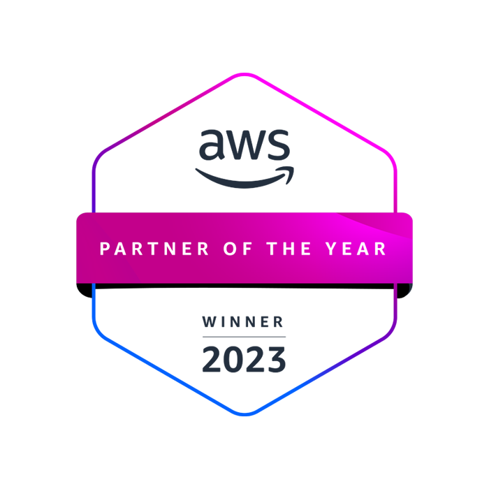 AWS Partner of the Year Winner 2023 logo.
