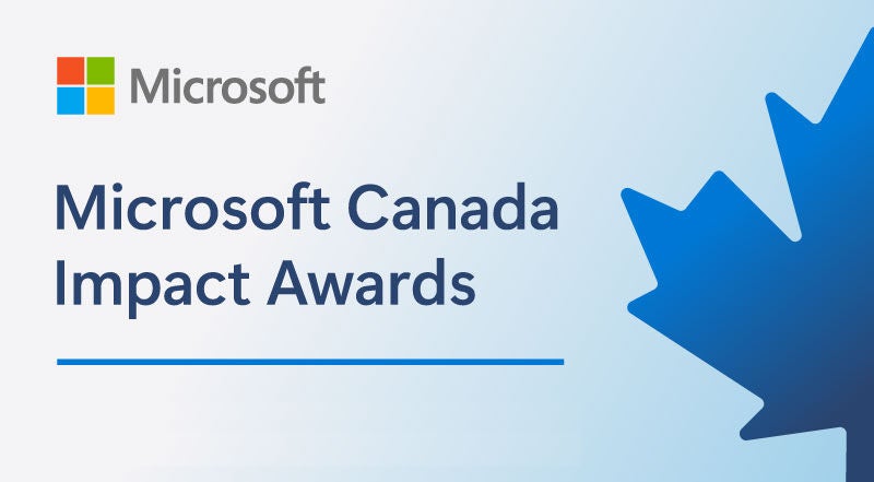 Microsoft Canada Impact Awards artwork.