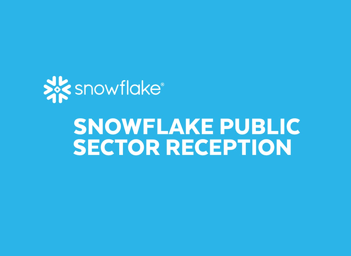 snowflake public reception