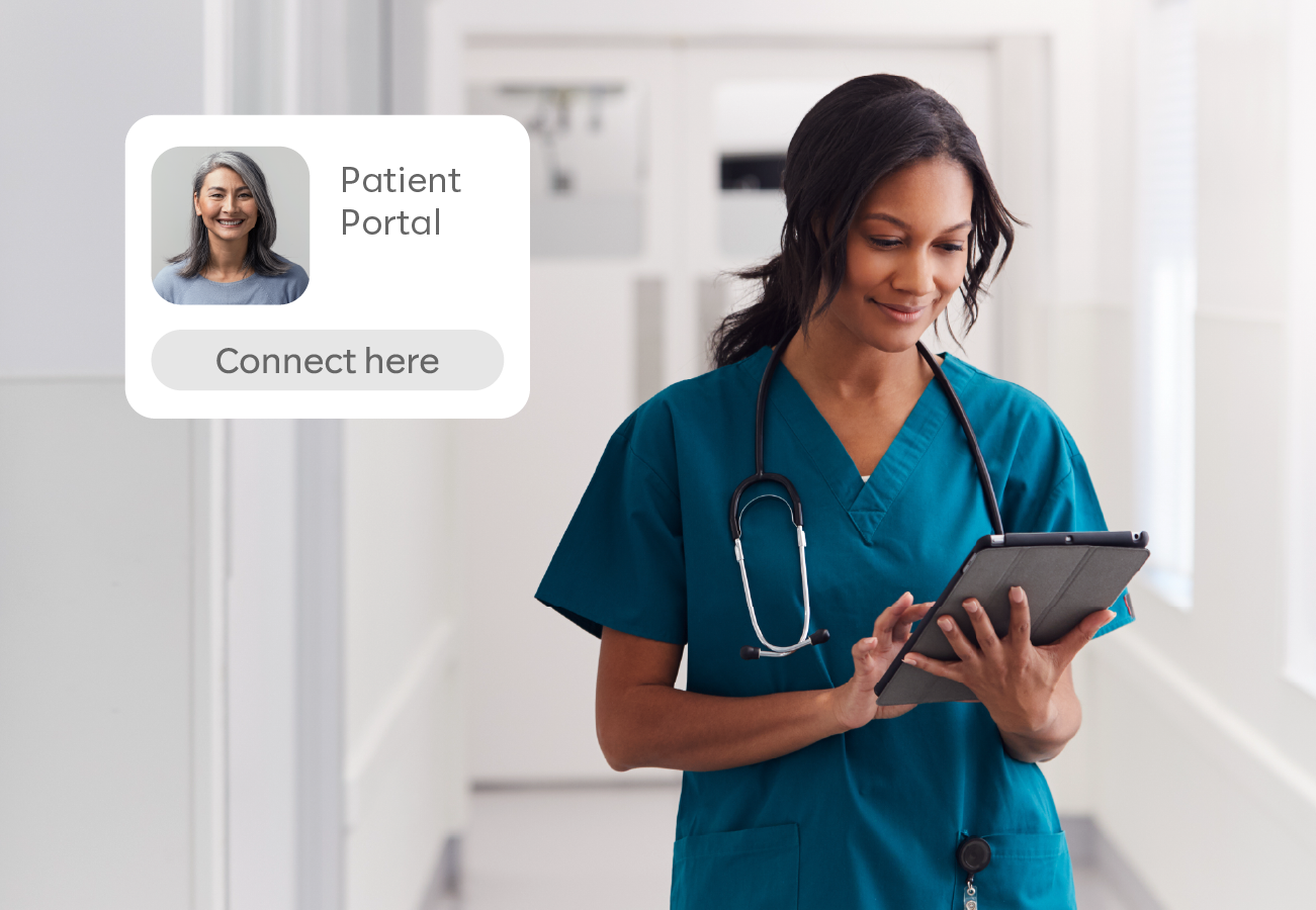 patient portal nurse tablet placeholder