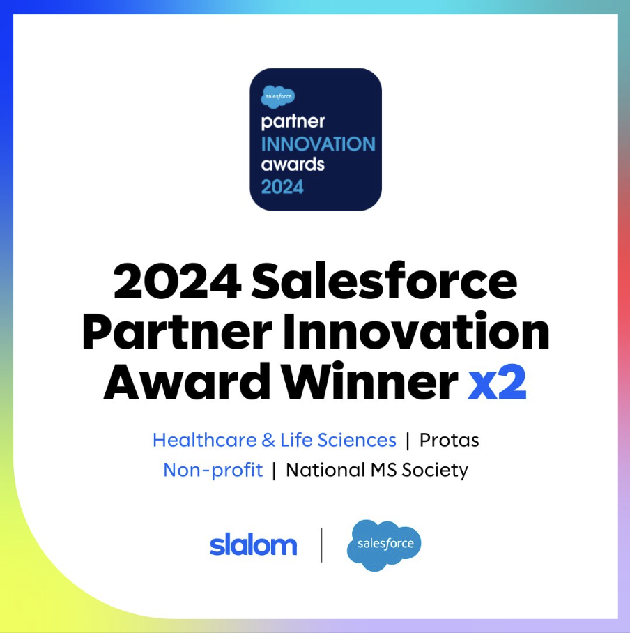2024 Salesforce Partner Innovation Award Winner x2 | Slalom
